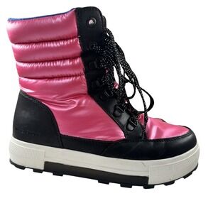 Cougar Wahoo Nylon waterproof winter boots pink/black size 7